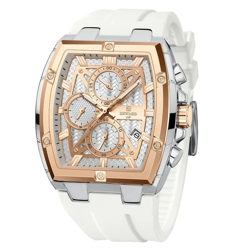 Reward RD832261M Rose Gold Bezel White Strap White Face – view 2
