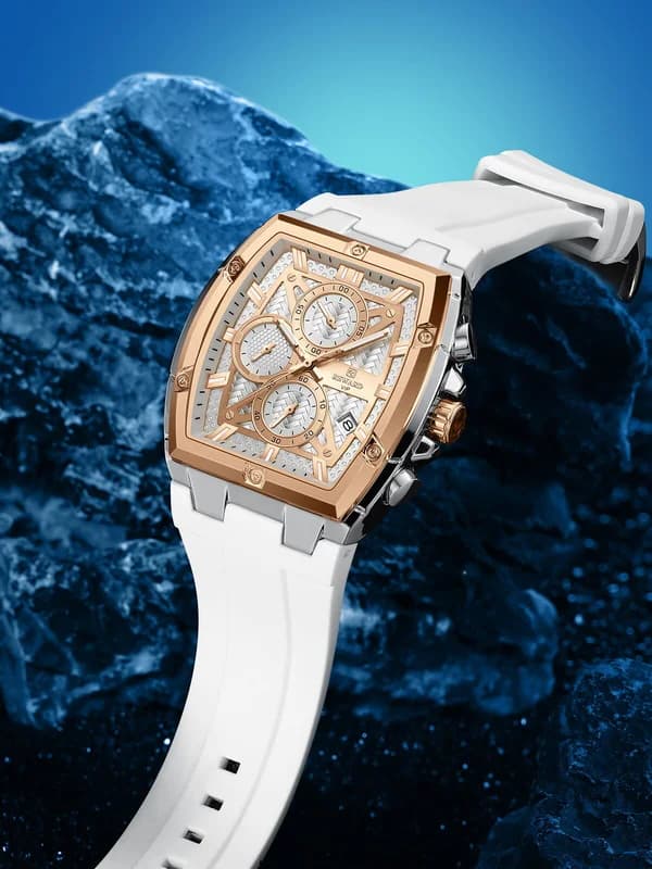 Reward RD832261M Rose Gold Bezel White Strap White Face – view 4