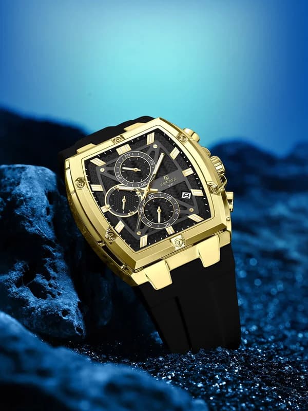 Reward RD832261M Gold Case Black Strap Black Face – view 3