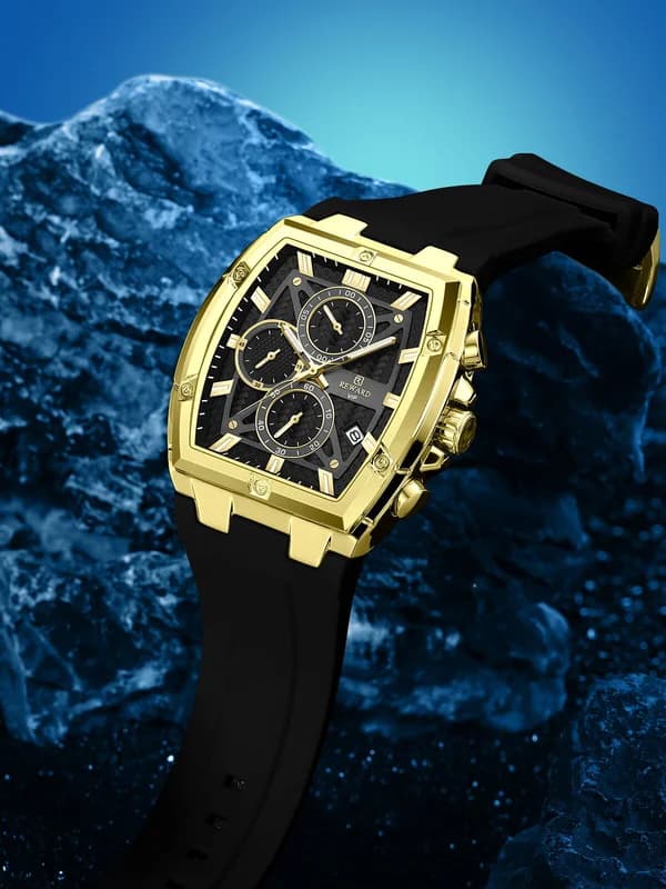 Reward RD832261M Gold Case Black Strap Black Face – view 2