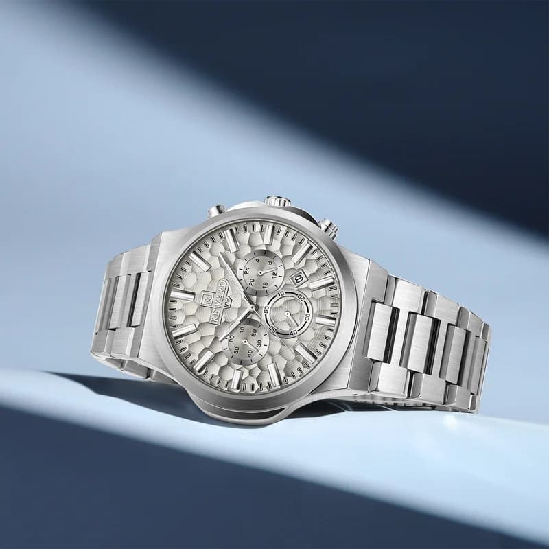Reward RD813050M Silver Bracelet Light Grey Face- Chronograph – view 3