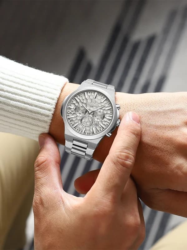 Reward RD813050M Silver Bracelet Light Grey Face- Chronograph – view 2