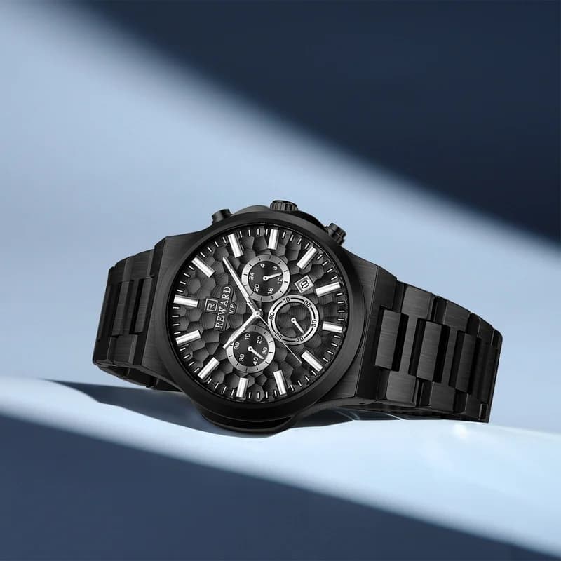 Reward RD813050M Black Bracelet Gunmetal Face- Chronograph – view 2