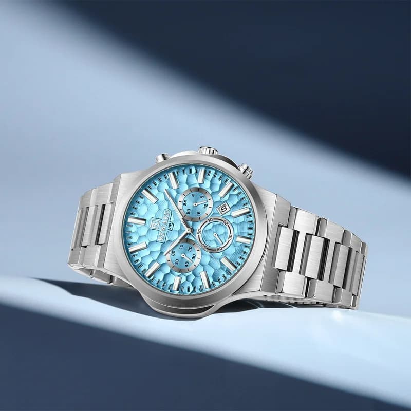 Reward RD813050M Silver Bracelet Light Blue Face- Chronograph – view 3