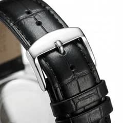 Fairwhale FW-5870 Lunavor Black Leather Strap Black Face- Moon Phase Chronograph – view 3