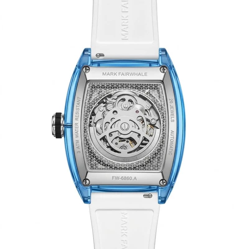 Fairwhale FW-6860 Black Strap Skeleton Face- Automatic – view 4