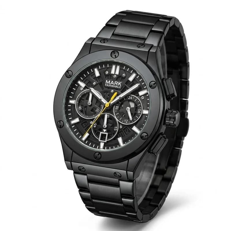 Fairwhale FW-5037 Black Bracelet Black Face- Chronograph – view 3