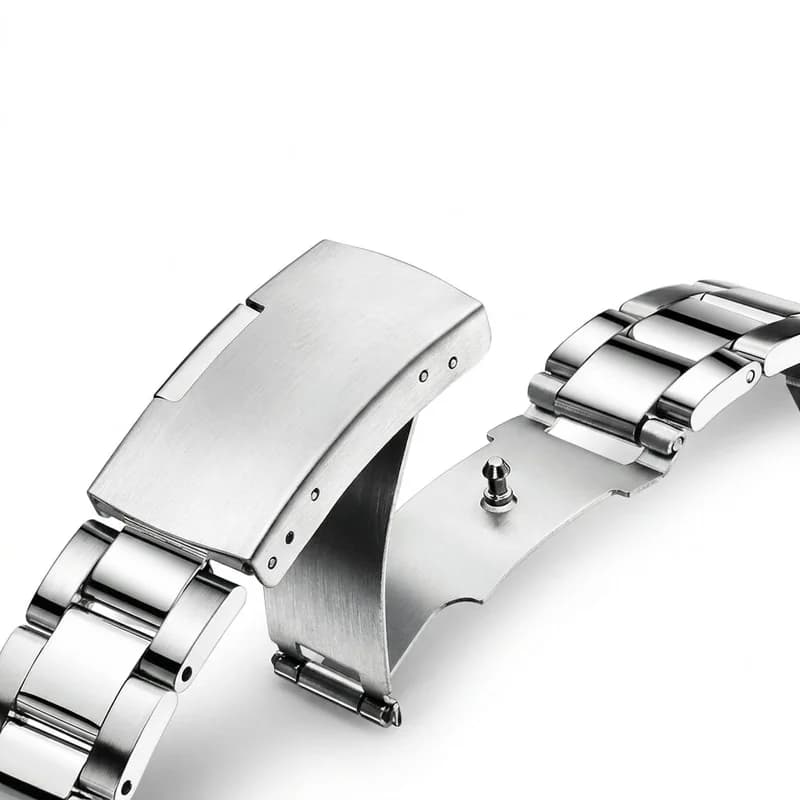 Fairwhale FW-5048 Classitor Silver Bracelet Black Face- Moon Phase Chronograph – view 4