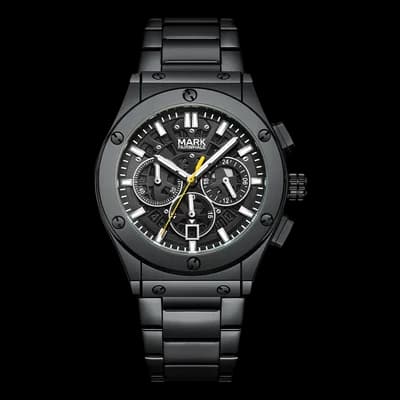 Fairwhale FW-5037 Black Bracelet Black Face- Chronograph