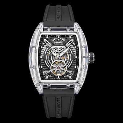 Fairwhale FW-6860 Black Strap Skeleton Face- Automatic