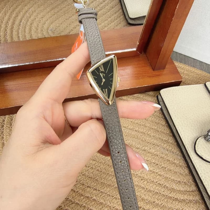 TT M26005- GrayLeather Belt Black Face