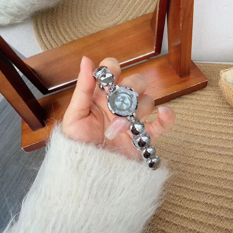 Mishali M19078 Silver Bracelet Blue Face